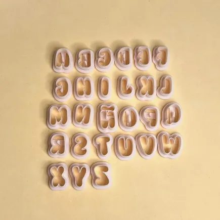 Set cortadores arcilla polimérica - abecedario 2cm