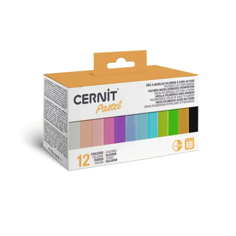 Pack de 12 colores pastel - Cernit