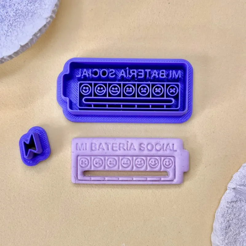 Cortador arcilla polimérica - set batería social