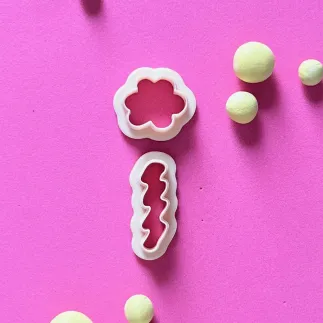 Cortador arcilla polimérica: set orgánico floral - Lylo Tools