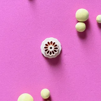 Cortador arcilla polimérica - margarita con marcas