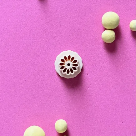 Cortador arcilla polimérica - margarita con marcas