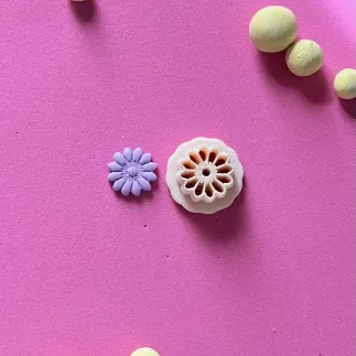 Cortador arcilla polimérica: margarita con marcas - Lylo Tools