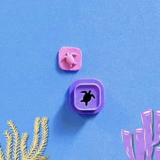 Cortador arcilla polimérica: tortuga relieve - Lylo Tools