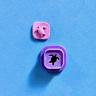 Cortador arcilla polimérica - tortuga relieve