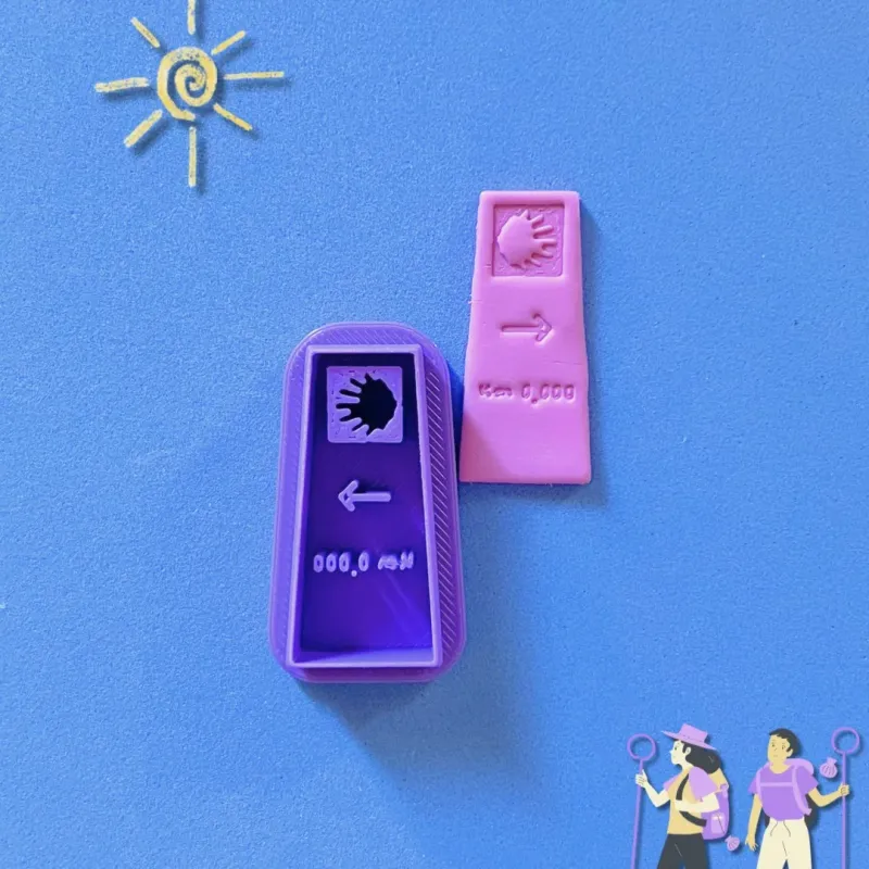 Cortador arcilla polimérica - poste camino de Santiago