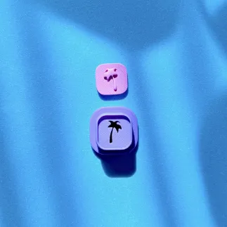 Cortador arcilla polimérica - palmera relieve