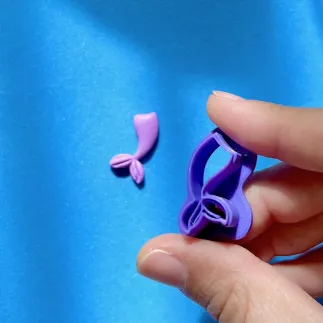 Cortador arcilla polimérica - cola de sirena