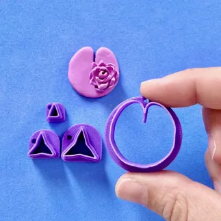 Cortador arcilla polimérica: set nenúfar - Lylo Tools