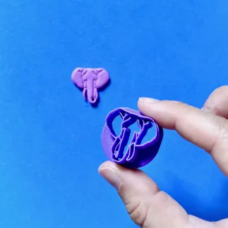 Cortador arcilla polimérica: elefante - Lylo Tools