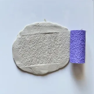 Rodillo de textura para arcilla polimérica - efecto lija gruesa