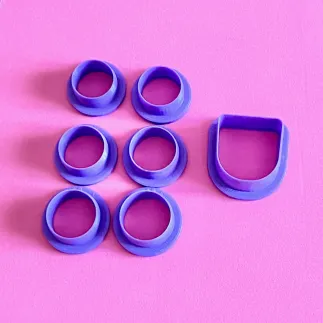 Set cortadores para arcilla polimérica: anillo cuadrado - Lylo Tools