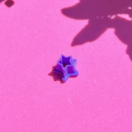 Micro cortador para arcilla polimérica - estrella