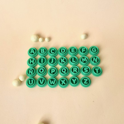 Pack cortadores arcilla polimérica: abecedario - Lylo Tools