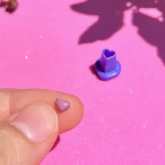 Micro cortador para arcilla polimérica: corazón - Lylo Tools