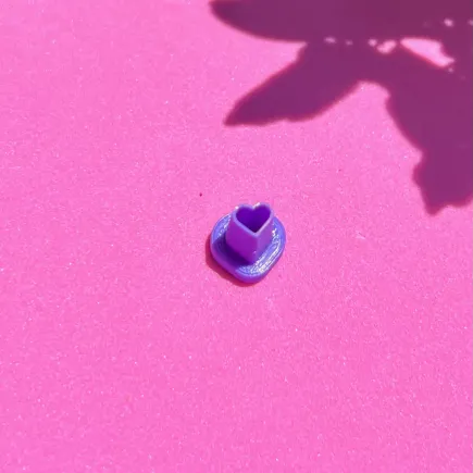 Micro cortador para arcilla polimérica - corazón