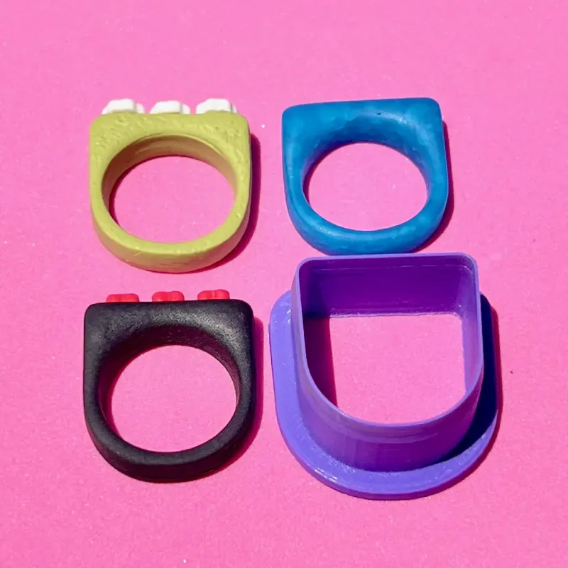 Cortador para arcilla polimérica - anillo cuadrado