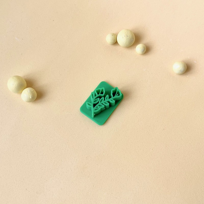 Sello para arcilla con forma de flores Sello para arcilla con forma de flores