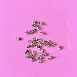 Cierre cadenas tipo mosquetón |Acero inoxidable plateado - Lylo Tools