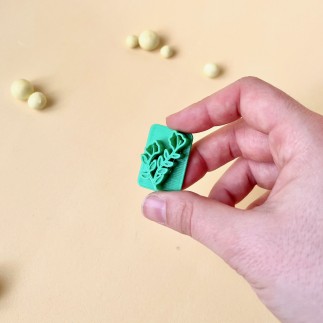 Sello para arcilla con forma de flores - Lylo Tools
