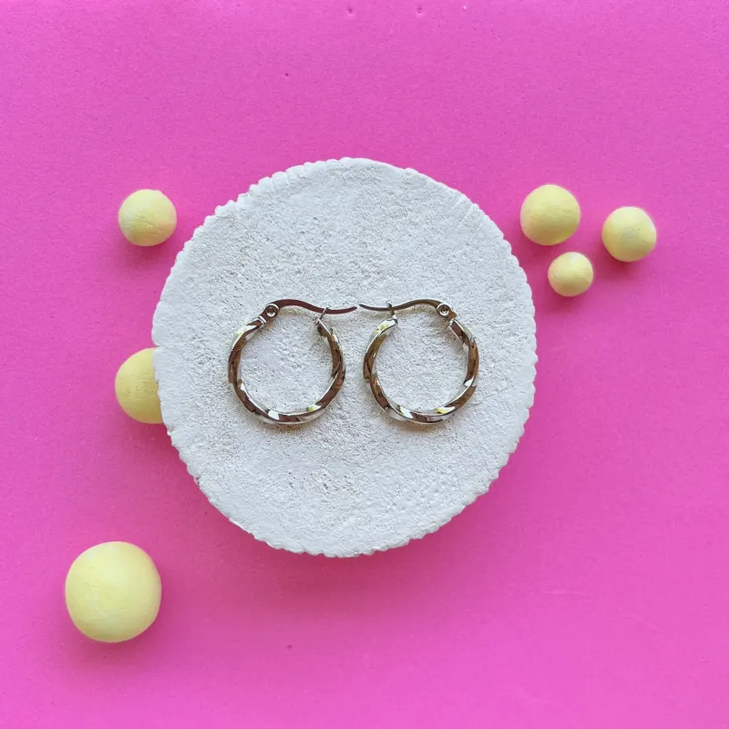 Aro de acero inoxidable forma trenzada