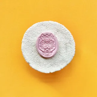 Cortador arcilla polimérica | Óvalo con sello de calavera - Lylo Tools