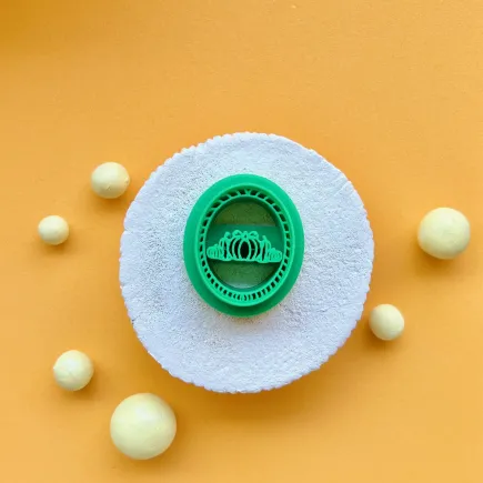 Cortador arcilla polimérica: óvalo con bodegón calabazas - Lylo Tools