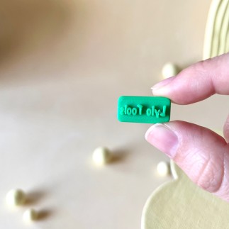 Sello personalizado con nombre de empresa para arcilla - Lylo Tools