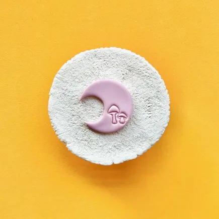 Cortador para arcilla polimérica - luna con setas