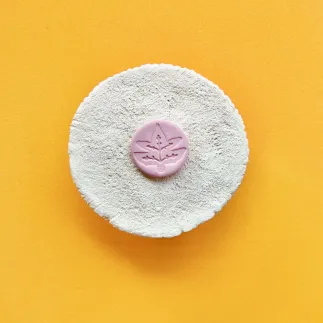 Cortador arcilla polimérica: círculo sello hoja de arce - Lylo Tools