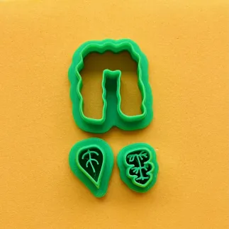 Set de cortadores arcilla polimérica: arco con hojas- Lylo Tools