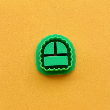 Cortador para arcilla polimérica - arco festoneado estilo estantería