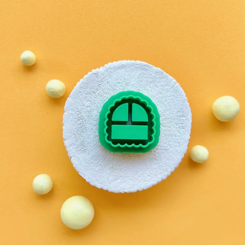 Cortador para arcilla polimérica - arco festoneado estilo estantería