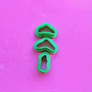 Set de cortadores para arcilla polimérica - hojas otoñales