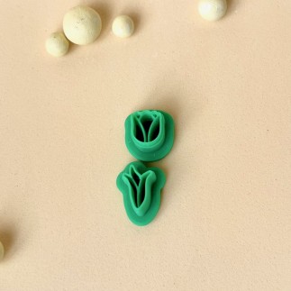 Set cortadores para arcilla polimérica tulipan con hojas - Lylo Tools