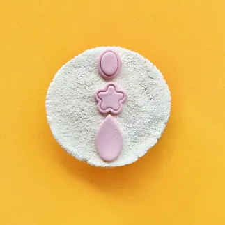 Set de cortadores para arcilla polimérica - óvalo, flor y lágrima