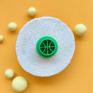 Cortador arcilla polimérica: balón de baloncesto - Lylo Tools