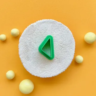 Cortador arcilla polimérica: mitad rebanada pan sandwich - Lylo Tools