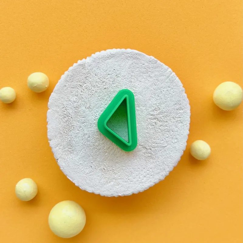 Cortador para arcilla polimérica - mitad rebanada de pan sandwich