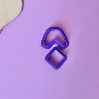 Set de cortadores para arcilla: rombo y arco - Lylo Tools