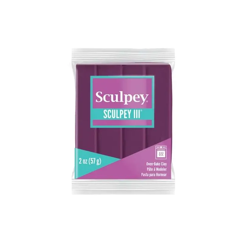 Arcilla polimérica Sculpey III - ciruela