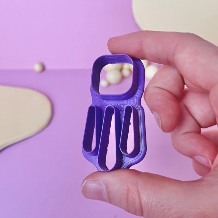 Set de cortadores para arcilla polimérica cuadrado con lágrimas