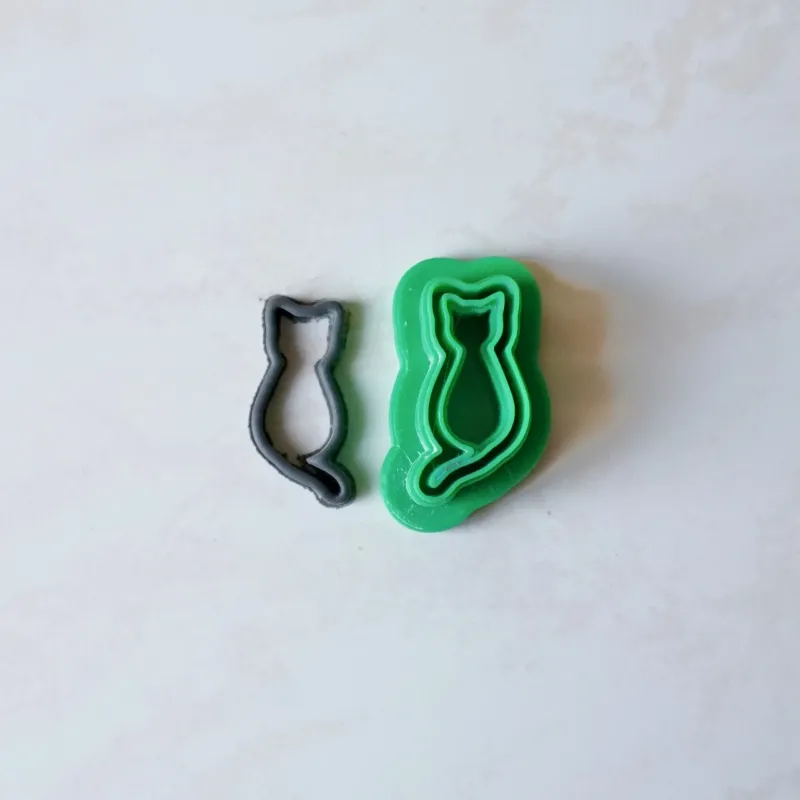 Cortador para arcilla polimérica: silueta de gato - Lylo Tools