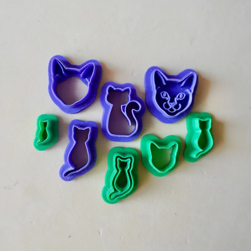 Cortador para arcilla polimérica - pack gatos