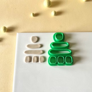 Set de cortadores arcilla: 6 formas orgánicas - Lylo Tools