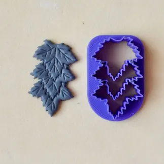 Cortador arcilla polimérica: cadena hojas de arce - Lylo Tools
