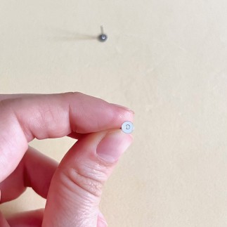 Postes de 6mm de acero inoxidable para hacer pendientes - Plateado