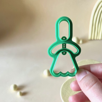 Set de cortadores para arcilla polimérica forma tulipán