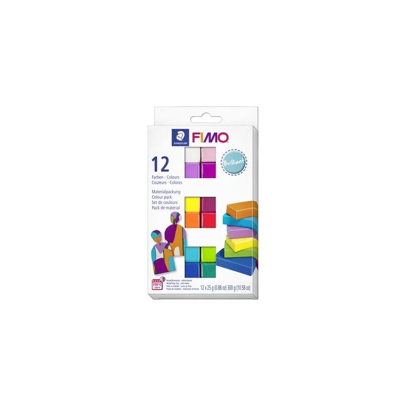 Pack Arcilla polimérica FIMO Soft - 12 Colores brillantes Pack Arcilla polimérica FIMO Soft - 12 Colores brillantes