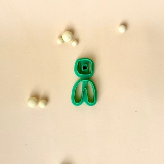 Set de cortadores para arcilla: cuadrado y arco orgánico - Lylo Tools